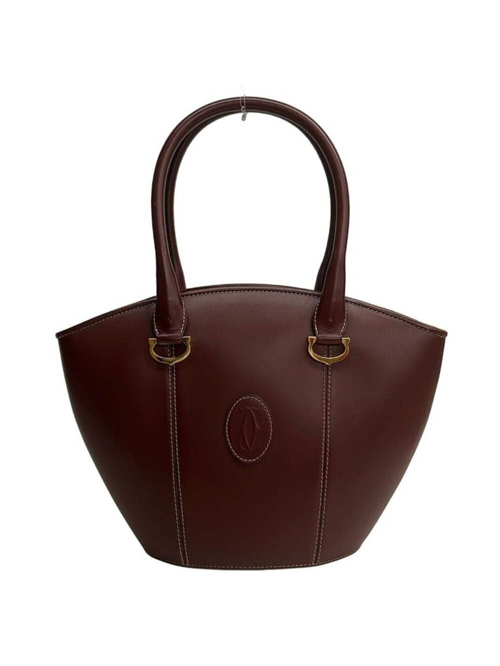 Cartier Handbag Must Line Bordeaux Leather